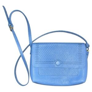Isaac Mizrahi Perforated Sky Blue Crossbody Bag NWOT